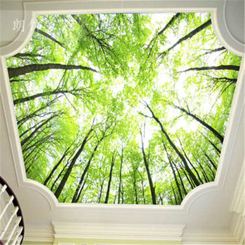 

beibehang papel de parede 3d perspective simple ceiling custom wallpaper mural wall covering the ceiling bedroom study