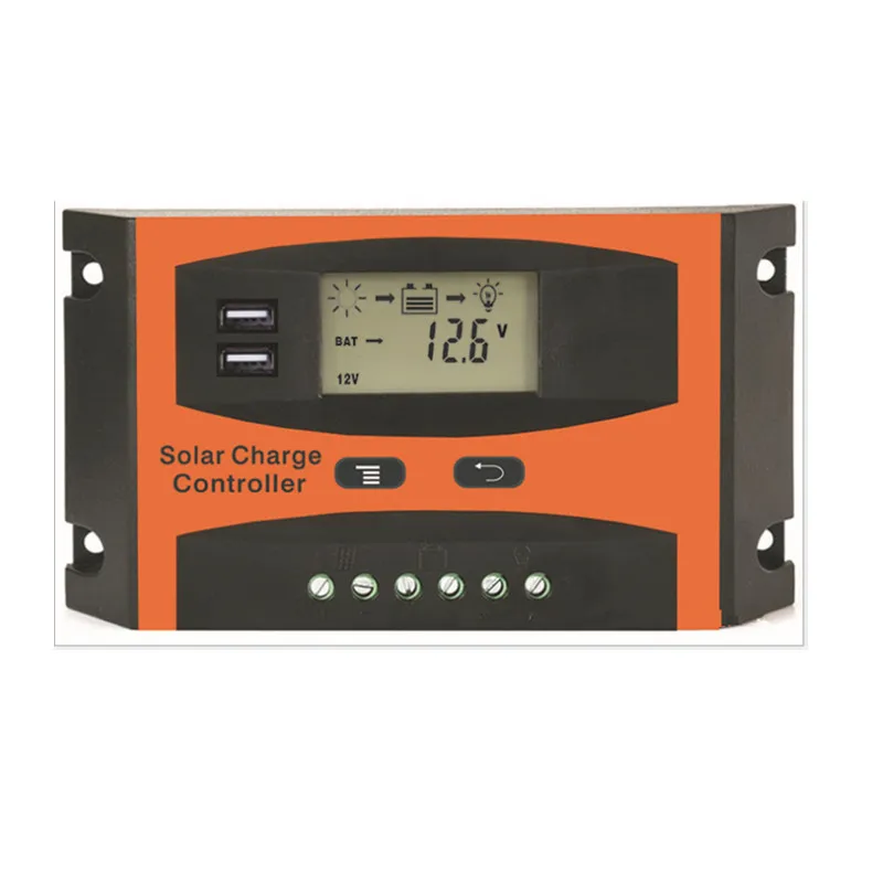 12V24V20A solar light controller double USB5V Mobile charge LCD solar Power generation system controller LD2024