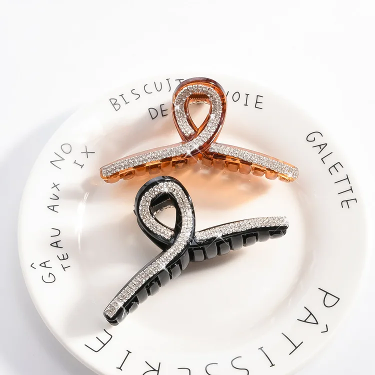 Picture 4: 1PCS New Rhinestone Hair Clips Crab Hair Claws for Girl Hairpins Barrettes Headwear Women Pearl Hair accesorios para el cabello