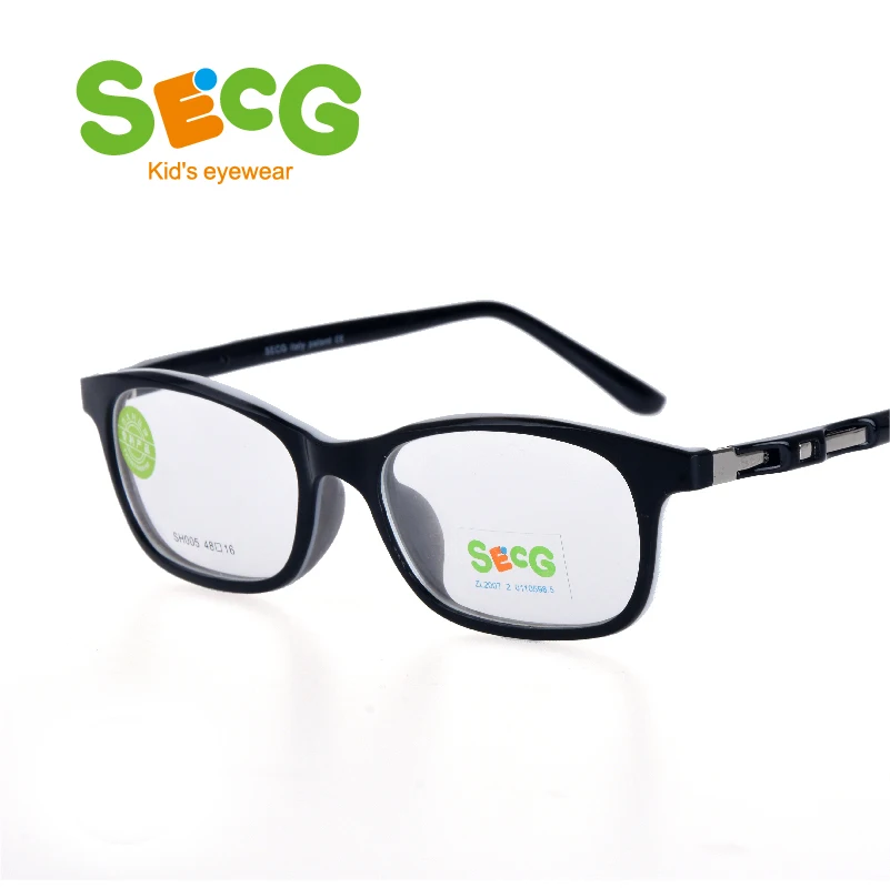 SECG Mental frame children frame tough flexible eyeglass Oculos gafas boys girls Optic Hyperopia Myopia strap prescription