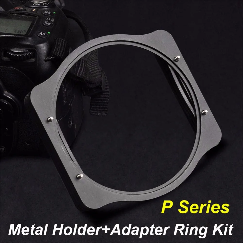 Zomei-anillo adaptador de Metal cuadrado, Kit de soporte de filtro de 3 ranuras para Cokin P Series 83mm, 49/52/55/58/62/67/72/77/82mm