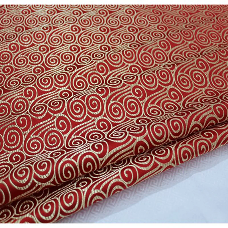 High quality yard dyed jacquard tapestry satin 3D jacquard brocade fabric for dress cushion cover curtain patchwork 75x100cm