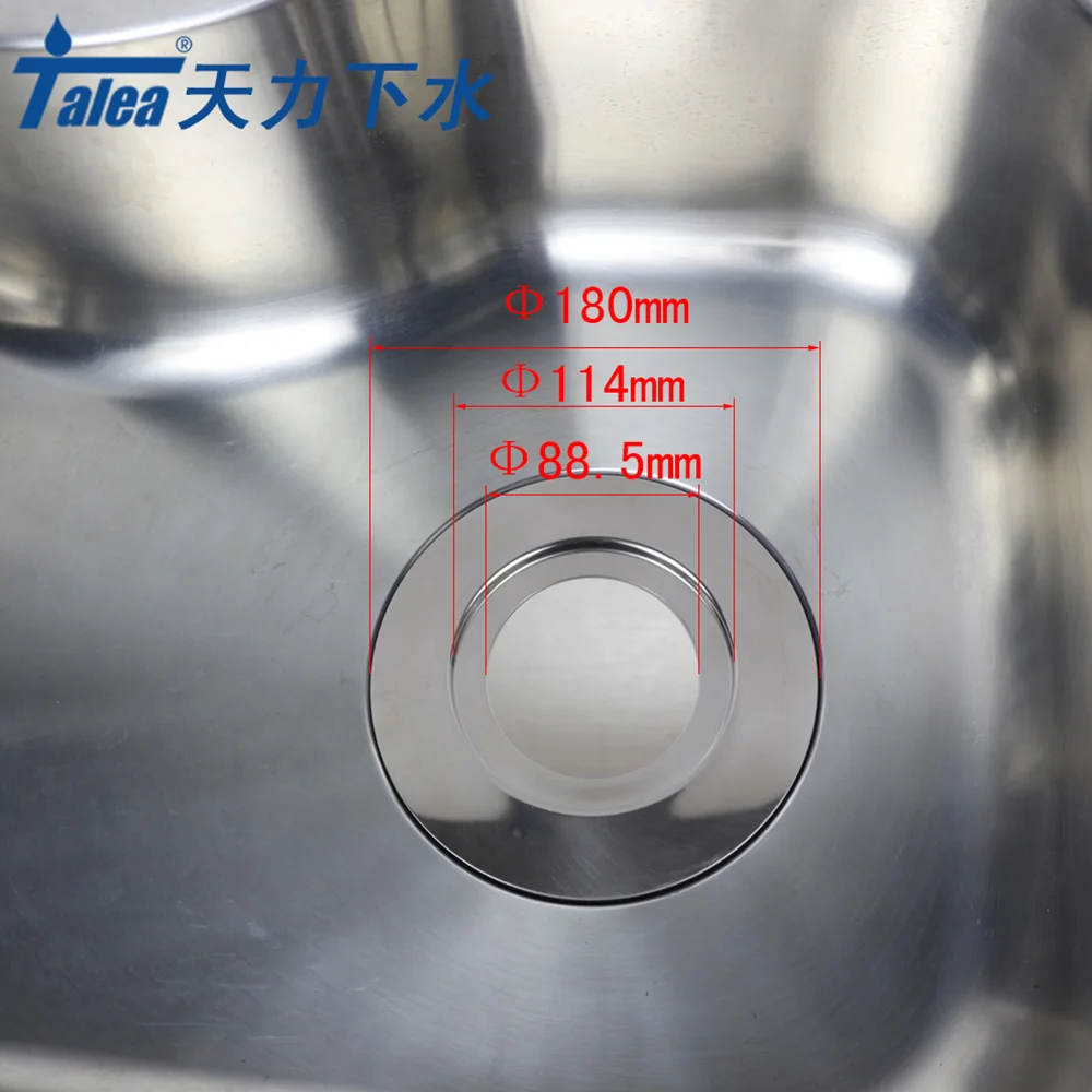 Talea 180mm Stainless Steel Joint plate Strainer Waste Kitchen Fixture Drain Stopper plate drainer