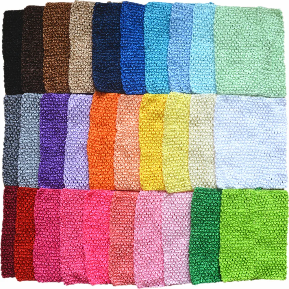 New Arrival 20cm X 23cm Children 9Inch Crochet Tutu Tube Tops Chest Wrap Wide Crochet Headbands  10pcs/lot