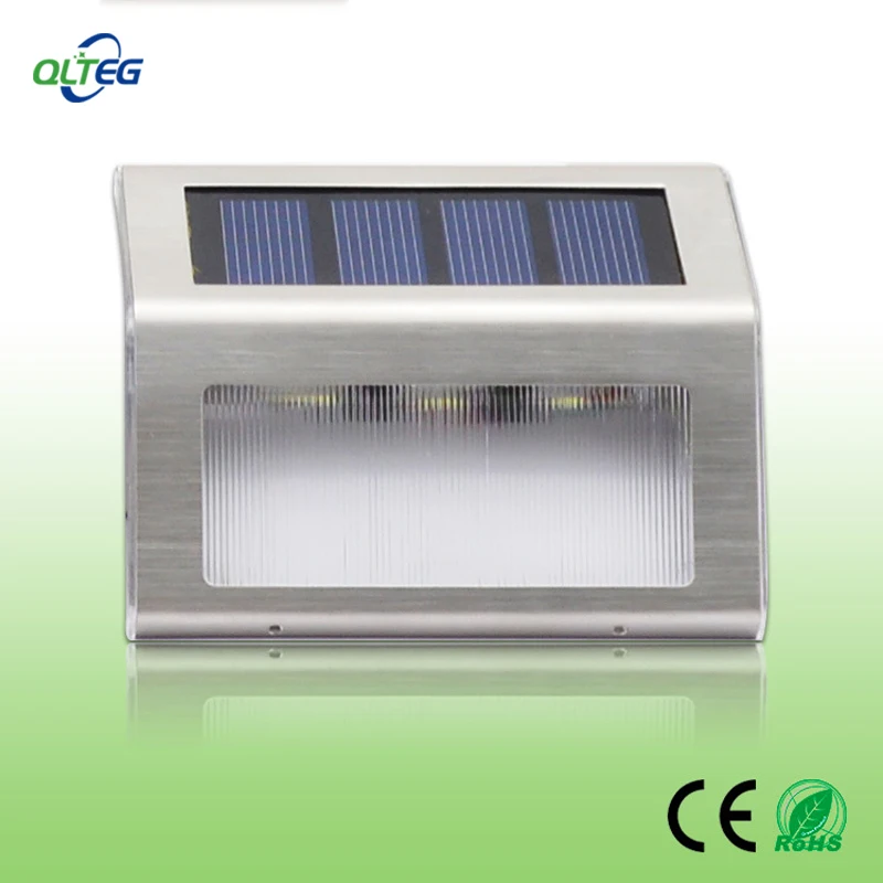 

New arrival LED solar powered Fence Gutter solar Light LEDs Outdoor solar security lamps high quality solar lamp free shipping