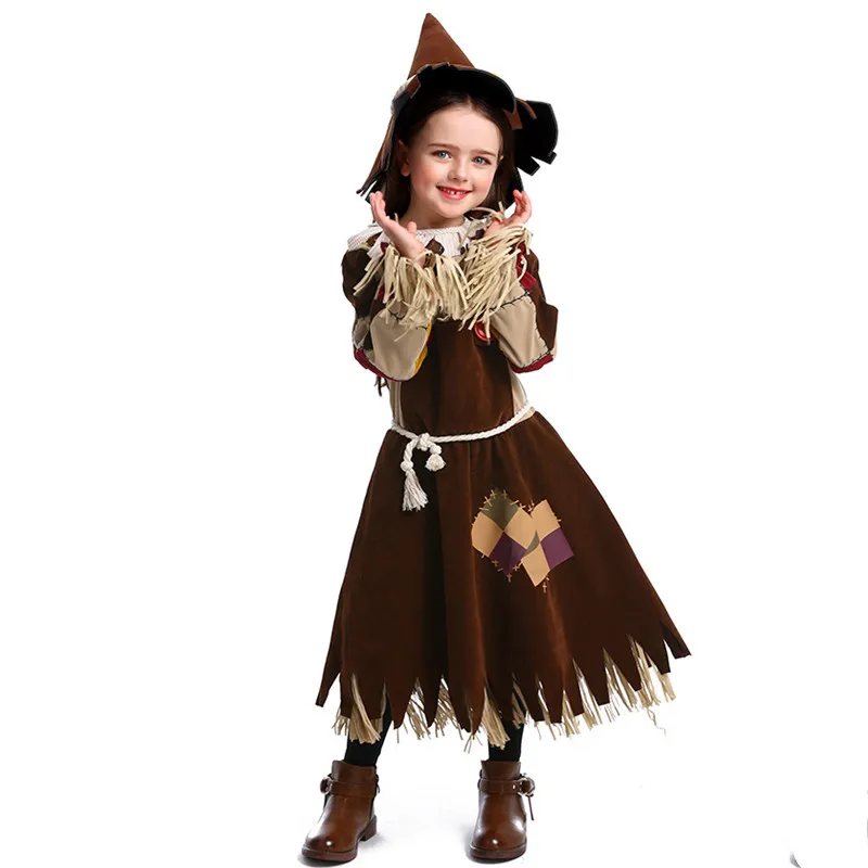 XS-L niñas mendigo Cosplay niños Halloween el espantapájaros disfraces Hunk carnaval Purim mascarada escenario juego vestido de fiesta