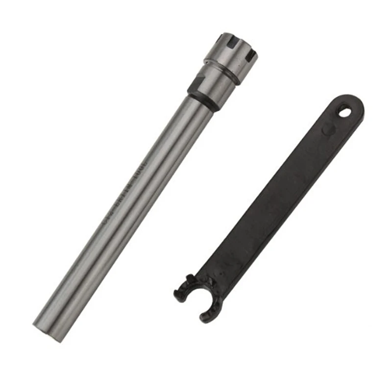 1set C12 ER8 ER11 C12 ER16 ER20 arbor +1pcs key 100L 150L 200L collet chuck straight shank 12mm extension rod for CNC mill