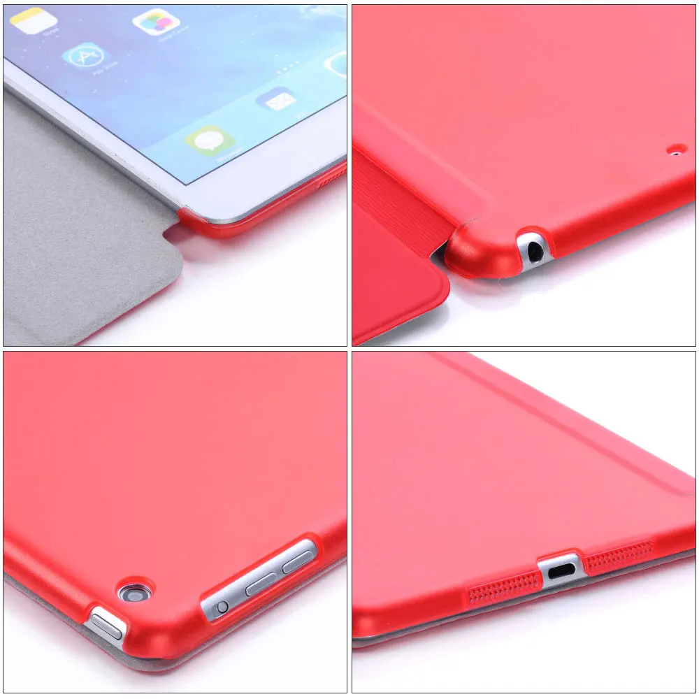 For iPad Mini 1 2 3 Case Protective Cover PU Leather Cover Smart Flip Case For iPad mini 3 Auto Sleep wake Trifold Stand Funda