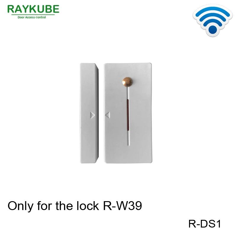 

RAYKUBE R-DS1 Wireless Door Sensor With Exit Button Locked & Unlock Work With Smart Lock R-W39