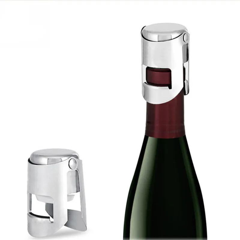 

Stainless Steel Wine Bottle Stopper Champagne Stopper Sparkling Wine Bottle Plug Sealer