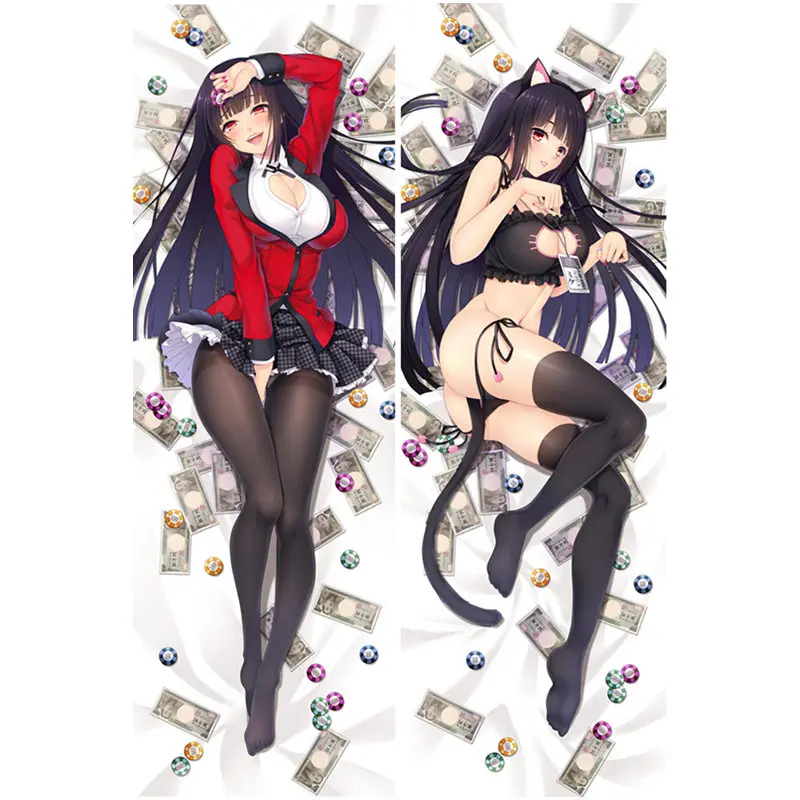 

Anime Kakegurui Twin pillow Cover Jabami Yumeko Meari Saotome Dakimakura Case Two-Side Life Bedding Hugging Body Pillowcase Gift