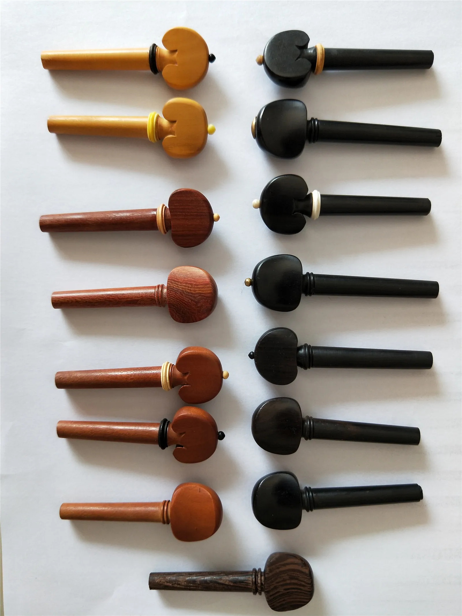 1 PC Quality Violin Peg 4/4 Different Wood Violin Parts Without Holes