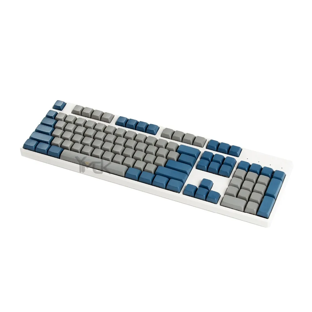 YMDK XDA Blue Gray Blank Full Keycap For MX Mechanical Keyboard Steelseries Ergodox Filco Corsair UHK Planck IKBC Vortex core