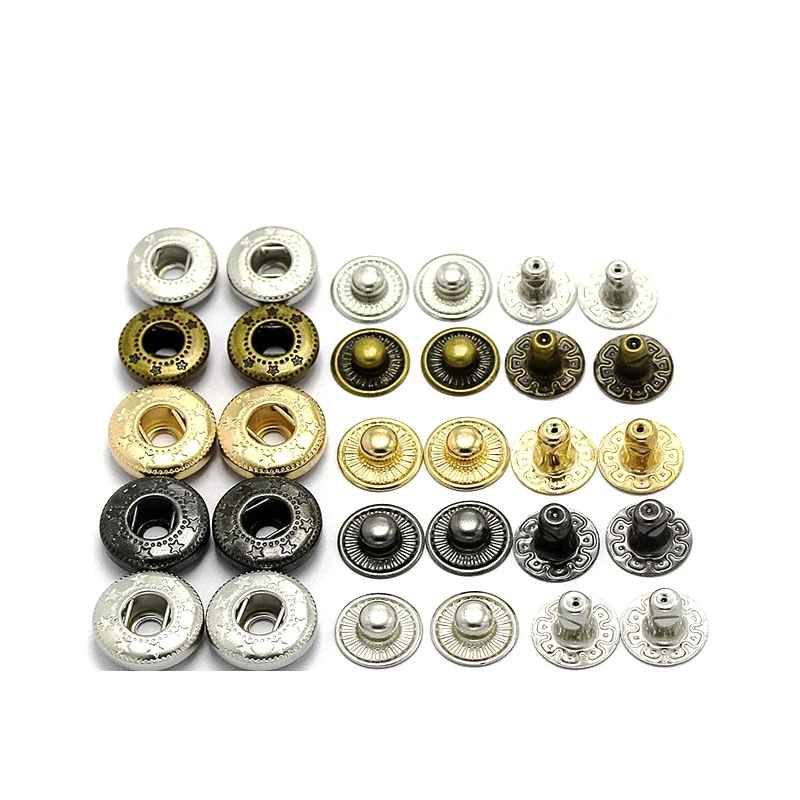 8mm Metal Snap Buttons for Clothing Craft Bag Shoes Collar Belt Jeans Perfect Fit Adjust Button DIY Tailor