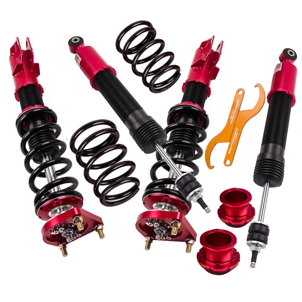 maxpeedingrods Coilover Suspension Kit for 1994 - 2004 for Ford Mustang 4th Shock Absorber Struts red