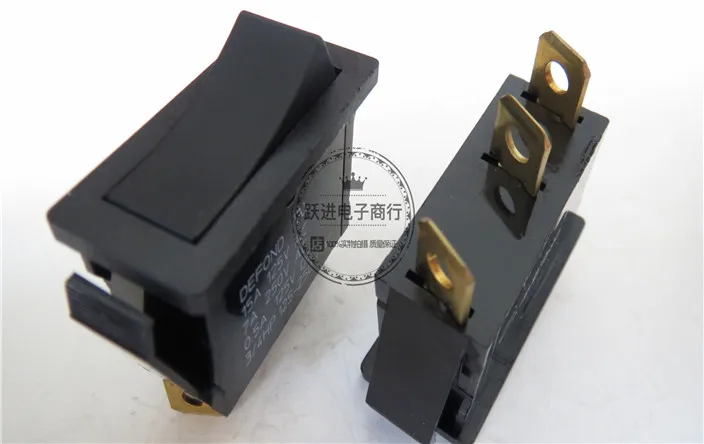 Original new 100% DRC-1215-Y rocker switch 3pin 3gear warping rocker arm power switch 7A250V