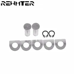 9PCS Motorcycle Foot Pegs Mount Kit Pins For Harley Touring Dyna Sportster XL 883 1200  Softail V Rod Night Rod FLHX Road King