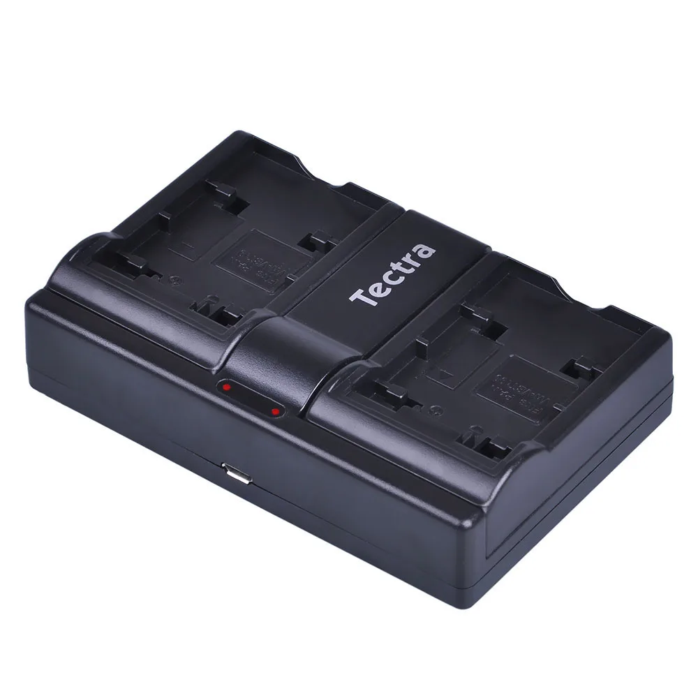 Batterie de caméra Tectra VW-VBT190 VW-VBT380, chargeur USB à double canal pour Panasonic HC-V180GK HC-V380GK V380 HC-W580GK