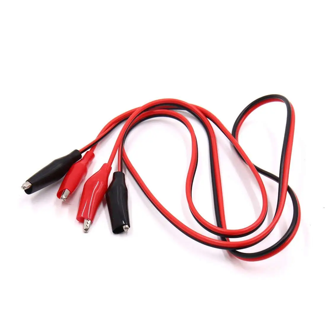 uxcell Red Black Battery Insulated Test Clips Wiring Alligator Clamps Clip for Car