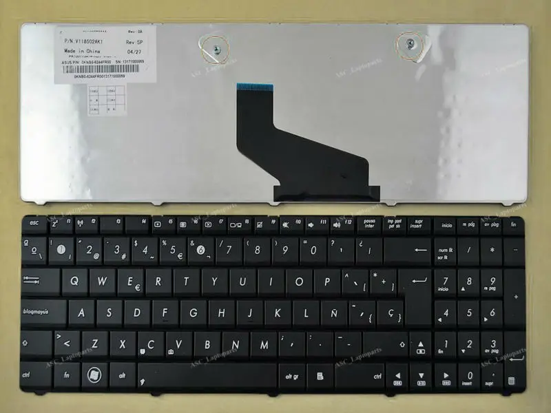 Wholesale New SP SpanishTeclado Keyboard For ASUS K53BE K53BR K53BY K53TA K53TK K53U K53Z Laptop Black