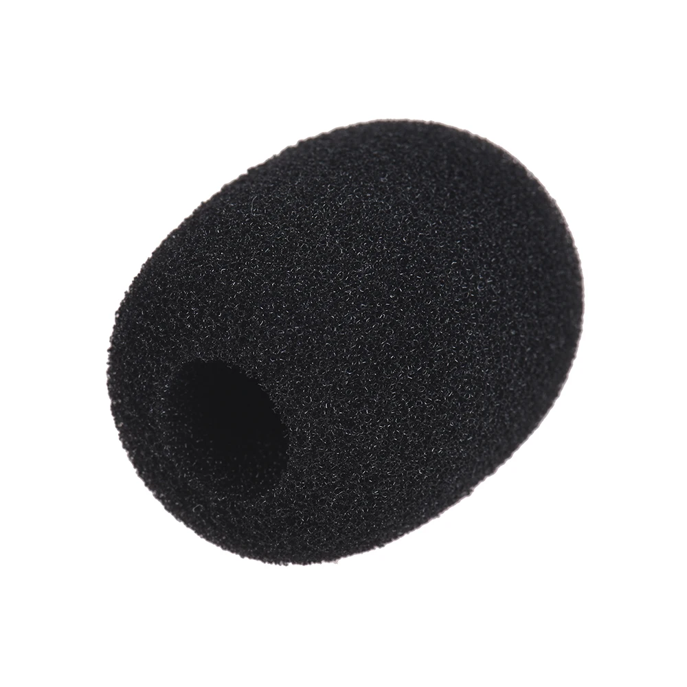 Mini Mikrofon Windscreen Lapel Headset Microphone Mic Foam Cover Black 10 Pack