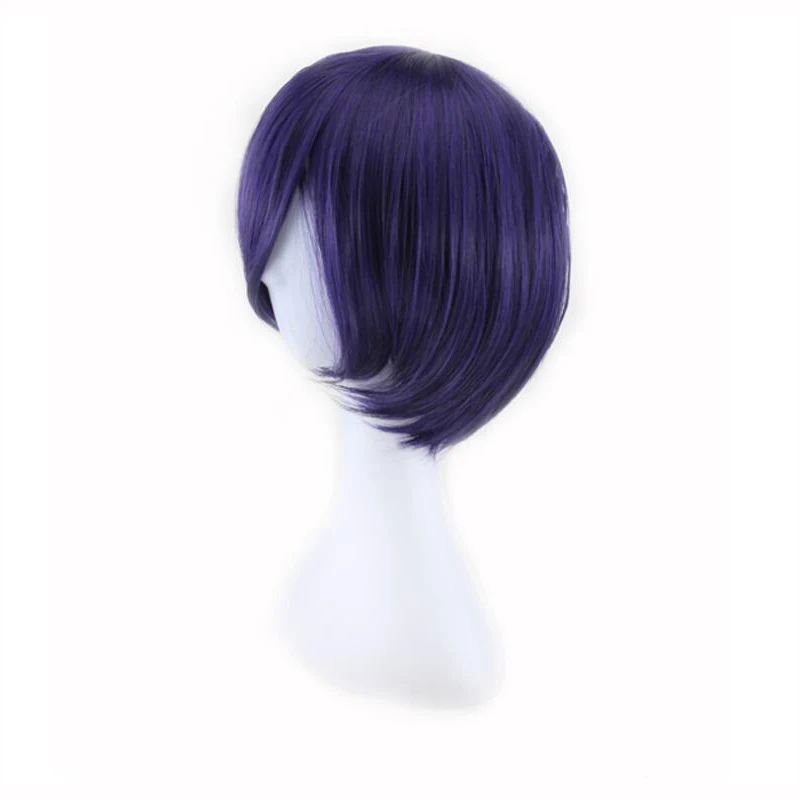 Touka Kirishima Wig Cosplay Costume Kirishima Toka Women Short Synthetic Hair Halloween + Wig Cap