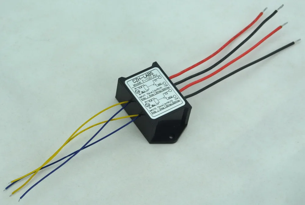 Módulo de relé de potencia de 10 amperios, SPST-NO Dual, voltaje de Control de 5V CA/CC