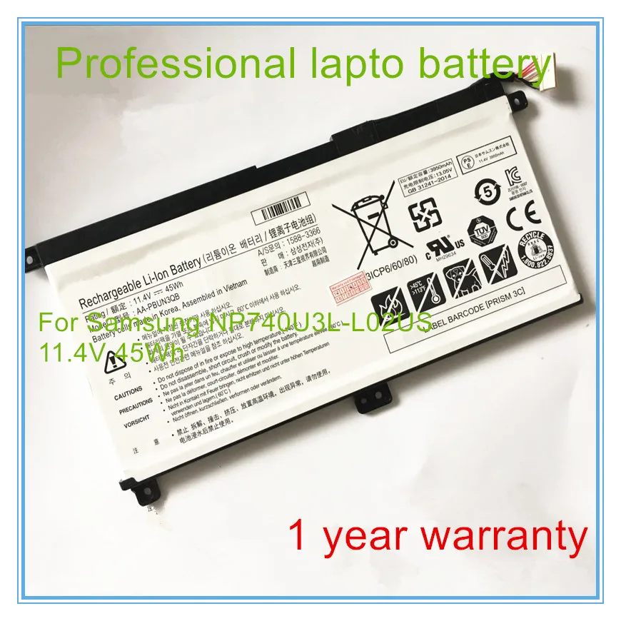

Original quality battery for NP740U5L-Y02US NP740U5L LITHIUM-ION BATTERY BA43-00379A AA-PBUN3QB