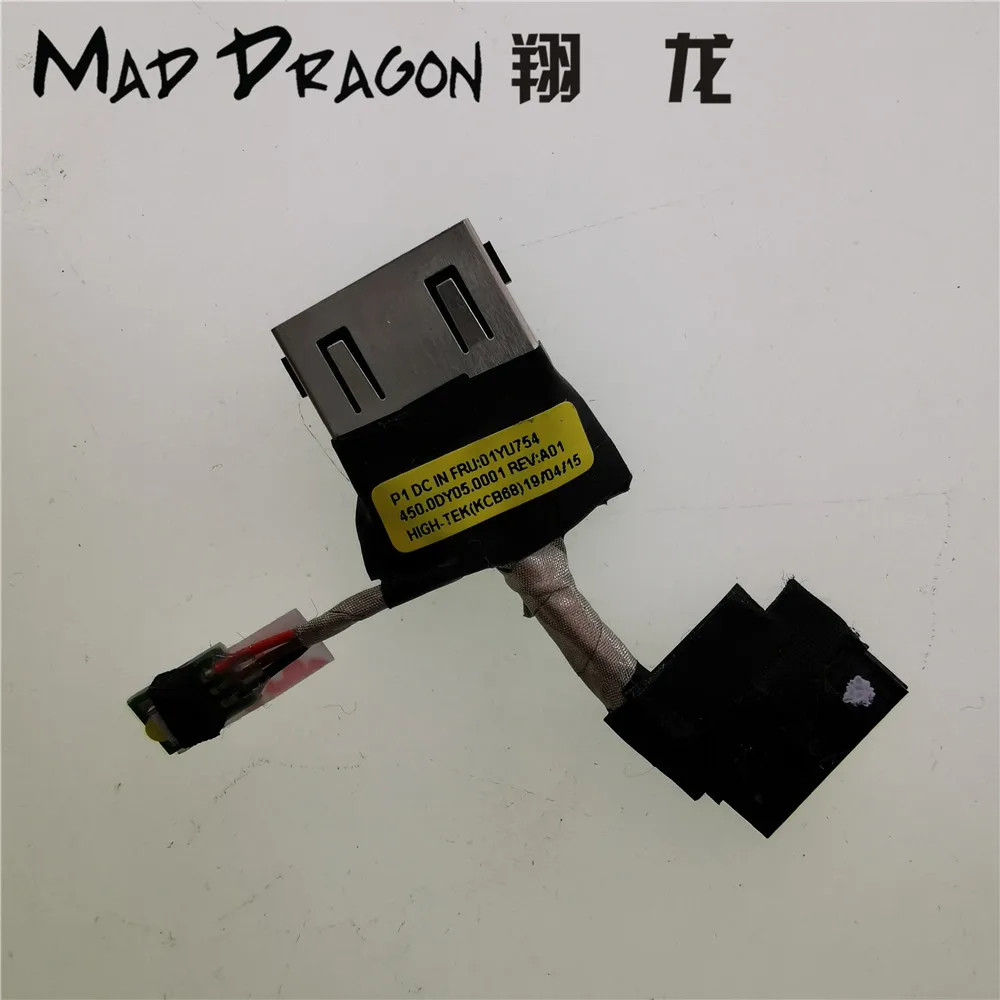 MAD DRAGON Brand laptop new DC-IN DC IN CABLE DC Power Jack Cable For Lenovo ThinkPad P1 X1 Extreme FRU: 01YU754 450.0DY05.0001