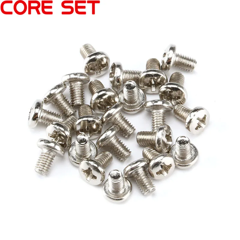 100Pcs M3 Screws Diameter 3mm Length 5mm M3x5 DIY For Computer &Drive New M3*5mm Round Head Screw