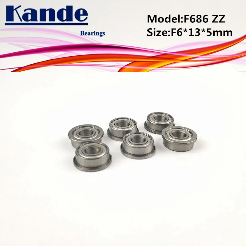 F686 ZZ 10pcs ABEC-1 F686ZZ  F686-2Z Miniautre Ball Bearing F6x13x5mm F686 F686-2Z