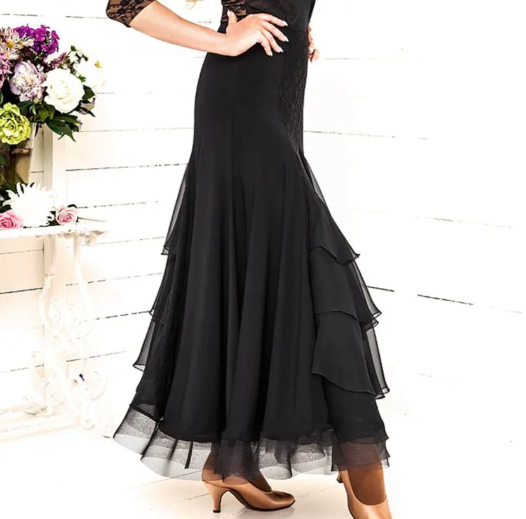 

ballroom dance modern skirt fishbone practice skirt
