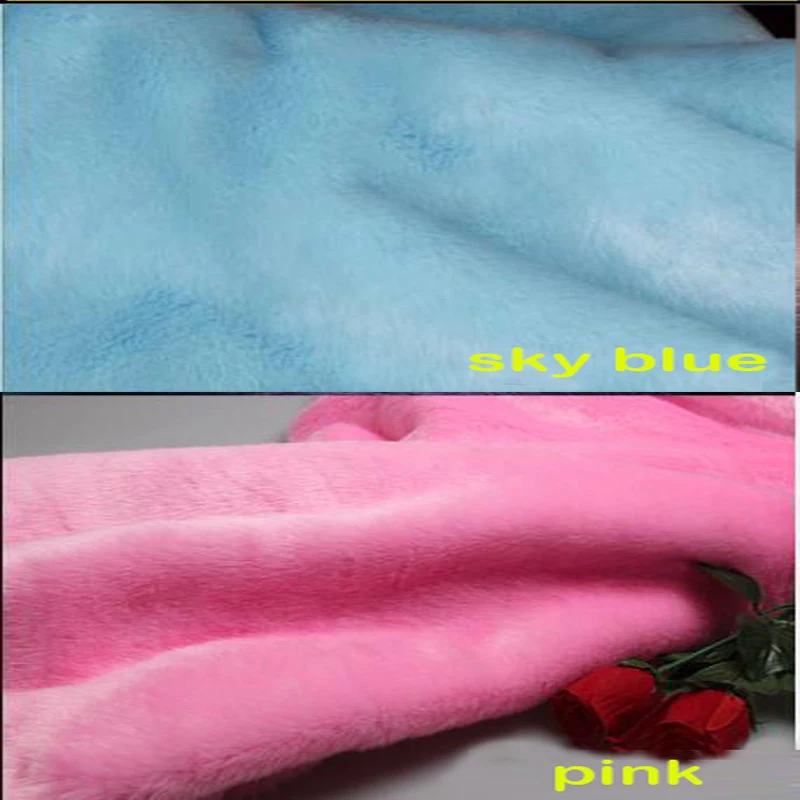 Faux Rabbit Fur Fabric, Soft Plush Fabric, Sewing Material, Home Cloth, Collar Clothing, Good, 20 Colours, 180x50cm, 1Pc