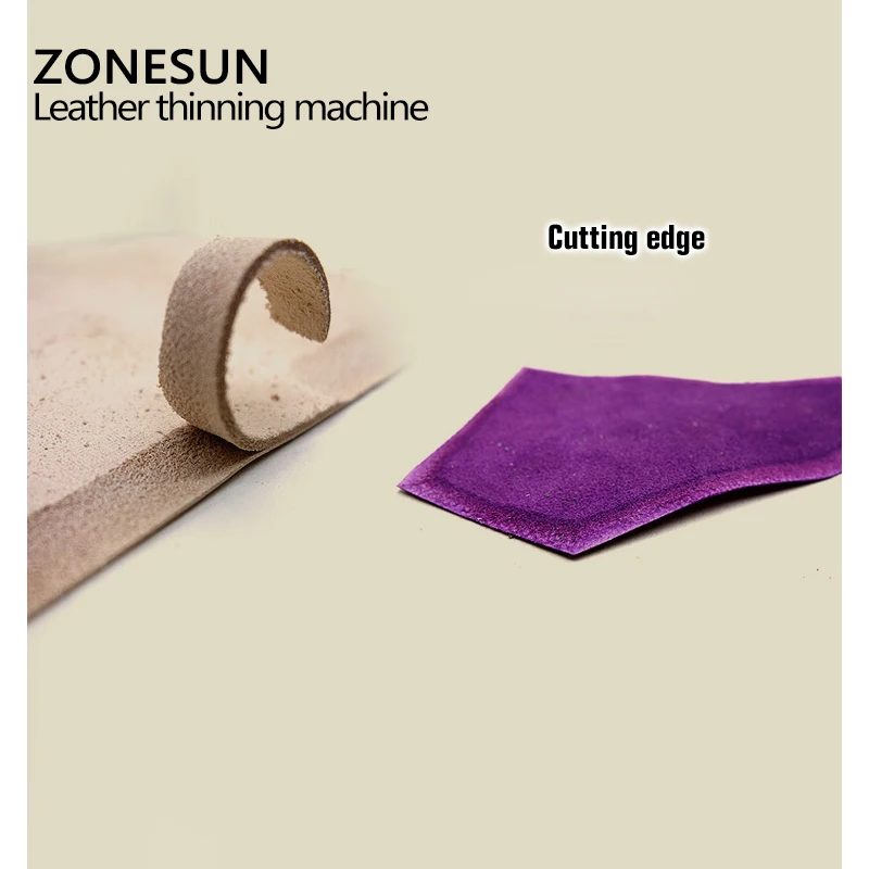 Zonesun Leather Skiver Leather Peel Tools Peeler DIY Shovel Skin Machine Leather Splitter Peeling Leather Edge Skiver