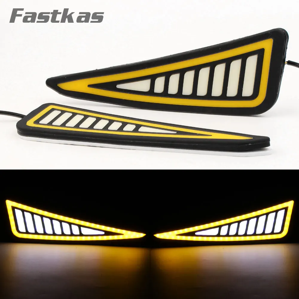 Car Styling DRL LED Flexible Daytime Running Light Car Driving Lamp Turning Signal Light Waterproof 12v DRL Universal DRL