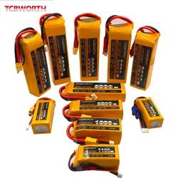 Tcb worth rc lipo batterie 2s 3s 4s 6s 11,1 v 14,8 v 22,2 v 6000mah batterie XT60-T deans stecker