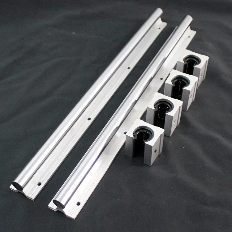 

2pcs SBR16 16mm 1000mm support linear guide rail + 4pcs SBR16UU linear bearing Slide blocks CNC router parts