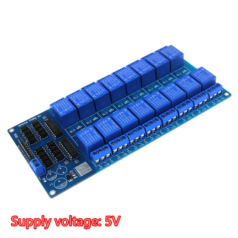 Sixteen 16 Channel Relay Module Interface Board for arduino With Optocoupler Protection DC 5V 12V