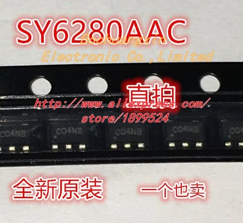 Free Shhipping! 100% New Original 100pcs/lot SY6280AAC  SY6280 CO*** Low Loss Power Distribution Switch  SOT-23-5