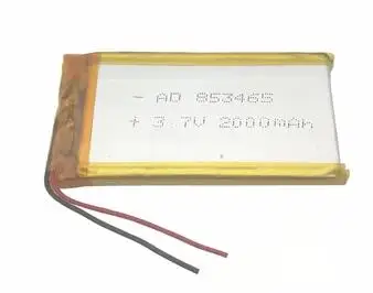 

Free shipping 853465 3.7v 2000mah li-polymer battery polymer lithium li-po li-ion battery for power bank MP4 MP5 mini speaker