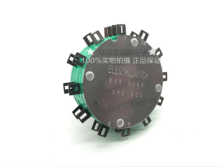 [VK] US ELECTROSWIT rotary switch C7D Q30 2 layer 2 knife 12 file band switch 1A28VDC