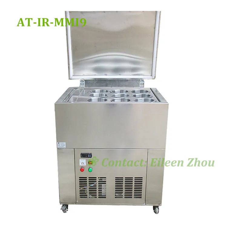 9 barrels 220V/110V mein mein ice machine for shaved snow ice, mein cylindrical ice forming machine