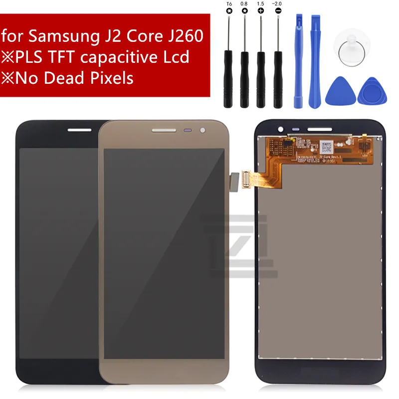 

100% Tested For Samsung Galaxy J2 Core J260 LCD Display Screen Touch Screen Digitizer Assembly Replace For samsung J260 lcd 2018