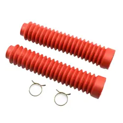 30mm Front Fork Motorbike Red Rubber Boot Universal Dust Jacket Cover Dirt Bike