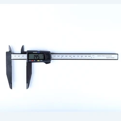 200mm Long Jaw Digital Electronic Caliper Durable Carbon Fiber Vernier Caliper mm/inch LCD Large Diameter Calipers Measure Tools