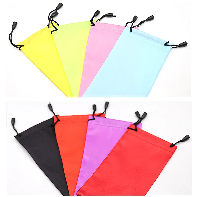 COLOR_MAX 3 peças de bolsa de óculos de microfibra de feltro de fibra química macia breve bolsa de óculos de sol estojo de leitura