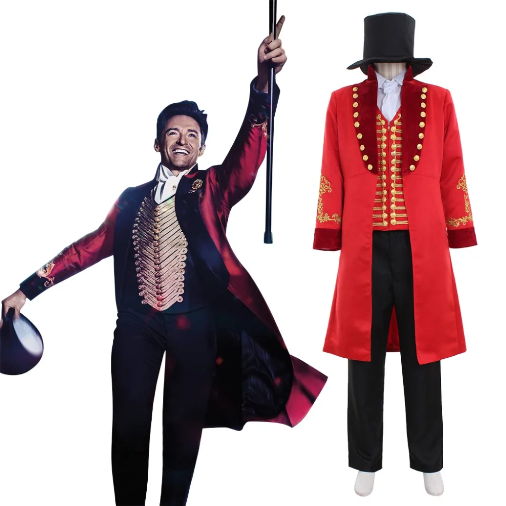 Cosplaydiy The Greatest Showman Cosplay Costume Adult Mens The Greatest Showmen P.T. Barnum Cosplay Costume Version 2