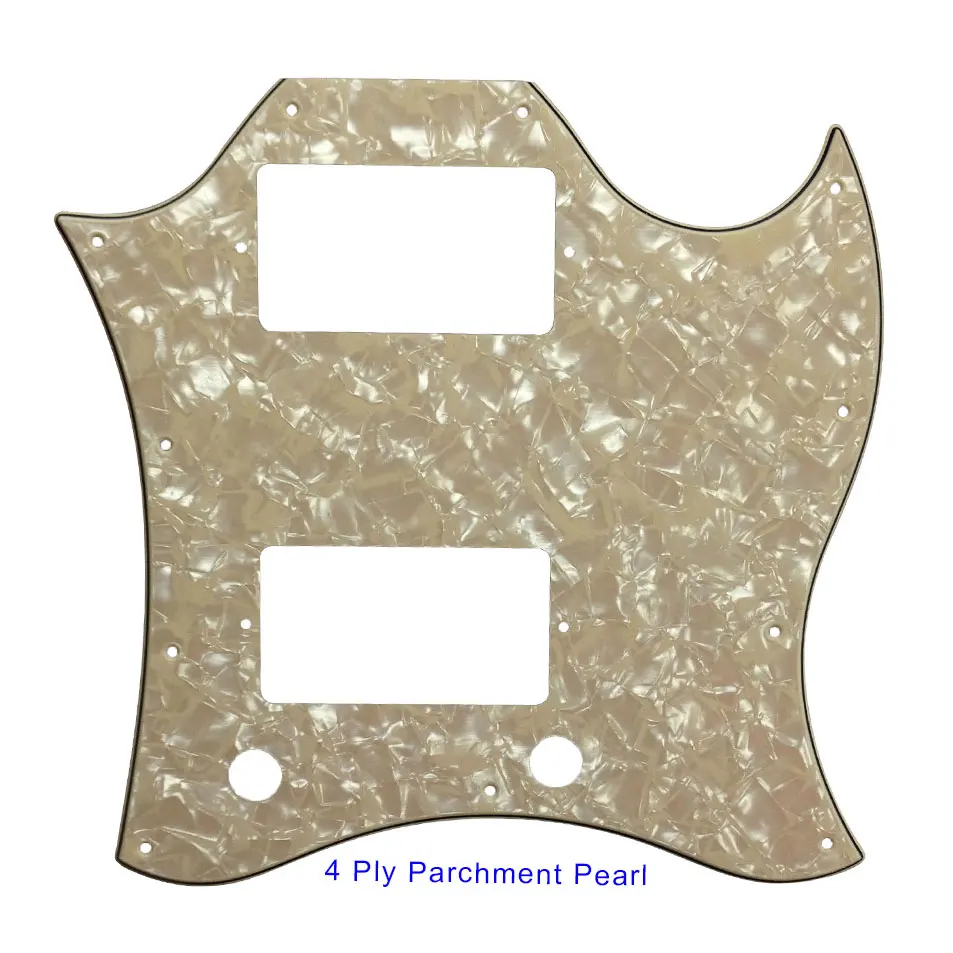 Niestandardowy części do gitary Pleroo-dla Gib Standard SG pełna twarz gitara Pickguard Route PAF humbucker Scratch Plate, wielokolorowy wybór