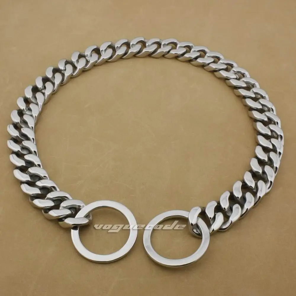 

Huge Heavy 20mm 316L Stainless Steel luxury Dog Chains Collars 5D006DCA 18"~36"