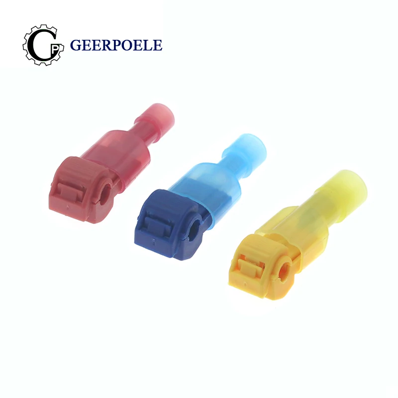 

10 pcs/lot T-type Quick Wire Terminal Fast Clip Wire Crimp Connectors Breakage-free Cable Connector Wire Card Electric Clip